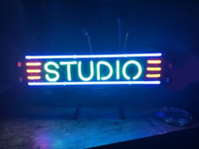 Listing image for Studio Recording Records Disc 20" Neon Light Sign Lamp Wall Decor Glass Club