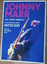 Listing image for Johnny Marr concert poster – tour live band music show gig memorabilia