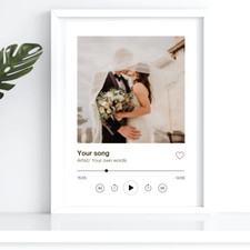Listing image for Personalised Spotify poster printer Friend Mum Dad Son Daughter Gift wall art