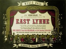 Listing image for RARE 1961 Music Hall Theatre Restaurant “East Lynne” Production Large Poster