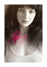 Listing image for Kate Bush 5 in a revealing top A4 mounted repro signed poster Choice of frame