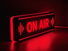Listing image for ON AIR LED Lightbox Sign Lamp Studio Recording Light for Streaming Podcasts