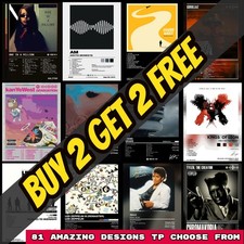 Listing image for Rock Band Music Album Cover Gifts Posters Prints Wall Art Home Decor