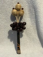 Listing image for Handmade Indonesian Seed Pod & Rattan Shaker – Ethnic Percussion Instrument