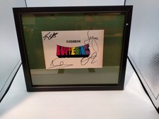Listing image for Kasabian Autographed Happening Event Poster Framed Indie Band Memorabilia