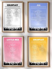 Listing image for Custom Concert Setlist Print | Personalised Music Event Poster