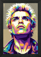 Listing image for Billy Idol Pop Art Portrait Framed Wall Art Poster Canvas Print Picture