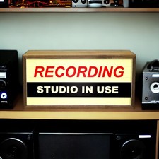 Listing image for Slight Damage - Light Box Recording Studio In Use | LED Sign | Retro Studio