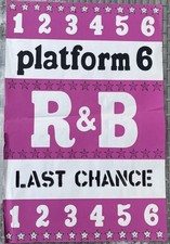 Listing image for Vintage R &B Music Event Advertisement Poster Platform Six Venue Last Chance
