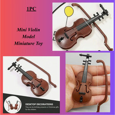 Listing image for Mini Violin Model Miniature Bow And Case - Perfect Mini Musical Instrument