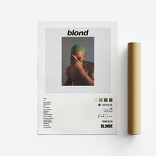 Listing image for Frank Ocean, Blonde, Album Art Poster, Print, Music, Tracklist