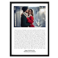 Listing image for Personalised Song Lyric Print - A4 or A3 size - Framed or Paper only