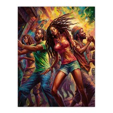 Listing image for Reggaeton Latin Street Dance Reggae Music Dance Hall Wall Art Poster Print