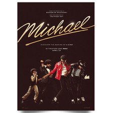 Listing image for Micheal Movie Poster Teaser Film 2026 Music Art Print A5 A4 A3 A2 A1