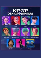 Listing image for Kpop Demon Hunters Full Gloss Printed Poster A3 Size