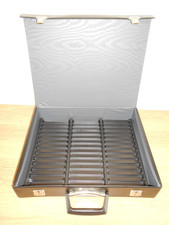 Listing image for Vintage Black Audio Cassette Tape Storage Carry Case Holds 45 Cassettes