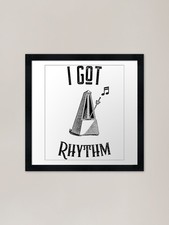 Listing image for I Got Rhythm Music Percussion Piano Framed Wall Art Poster Canvas Print Picture