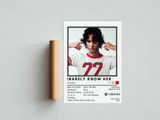 Listing image for Sombr I Barely Know Her Poster | Indie Aesthetic Music Print | Album Wall Art