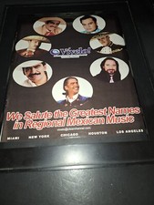 Listing image for Vivelo! Clear Channel Regional Mexican Music Promo Poster Ad Framed