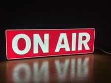 Listing image for Large 27cm ON AIR LED Lightbox Sign Lamp Studio Recording Light for Streaming