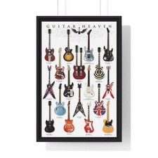 Listing image for Various Guitar Artists Official Pyramid Music Poster Maxi 61x91cm Gift