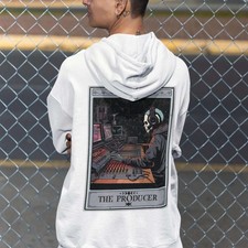 Listing image for The Producer Tarot Card Hoodie, Music Producer Recording Studio