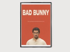 Listing image for Bad bunny, “the only thing more powerful than hate is love” Poster A3 Matte