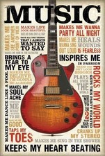 Listing image for VINTAGE MUSIC POSTER PRINT WALL ART SIZE A1 /A2 /A4 Made in UK