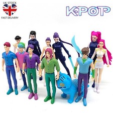 Listing image for 12Pcs KPop Demon Hunters Figures Rumi Mira Zoey Saja Boys Model Collectible Toys