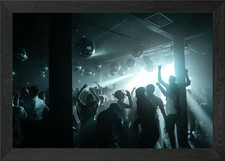 Listing image for nightclub Framed Wall Art Poster Canvas Print Picture