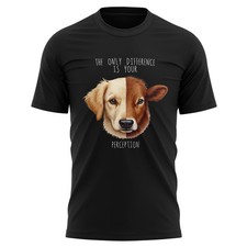 Listing image for Animal Rights Mens T Shirt Vegan Activist Top for Him Gift for Vegetarian