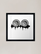 Listing image for Speaker sound wave Framed Art Print Framed Wall Art Poster Canvas Print Picture