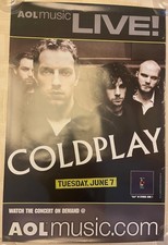 Listing image for COLDPLAY X & Y 2005 Streaming Concert AOL MUSIC LIVE Promo POSTER Chris Martin