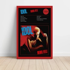 Listing image for Billy Idol – Rebel Yell Fine Art Album Poster
