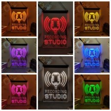 Listing image for RGB Multicolour Recording Studio Microphone On Air LED Neon Sign room decor Sign