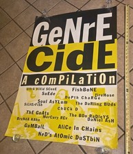 Listing image for GENRE CIDE COMPILATION cd/record Music Store Promo Poster ALICE IN CHAINS GRUNGE