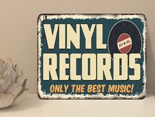 Listing image for 1x Vinyl Records Music Metal Plaque Sign Gift House Novelty (mt282)