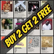 Listing image for Rock Band Music Album Cover Gifts Posters Prints Wall Art Home Decor