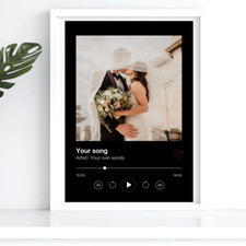Listing image for Personalised Spotify poster printer Friend Mum Dad Son Daughter Gift wall art