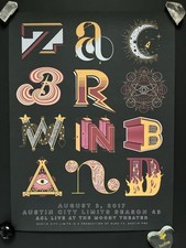 Listing image for Zac Brown Band ACL Original Poster 10/3/17 #128/250 + Program & Setlist