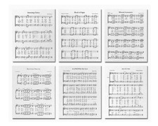 Listing image for Hymn Wall Art - Vintage Hymnal Pages - Set of 6 (8x10) Prints - Spiritual Decor