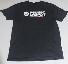 Listing image for Men’s Spotify Music Depot Tee – Cotton Graphic T-Shirt Black Size M
