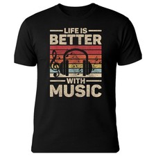 Listing image for Life Is Better With Music Sweatshirt EDM DJ Music Lover Musician Outfit