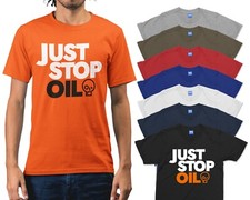 Listing image for JUST STOP OIL T-shirt Anti Environment Protest Save Earth Activist Green Recycle