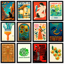 Listing image for World Culture Poster A3 A4 A5 Artistic Wall Art Print with Global Traditions