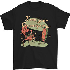 Listing image for Music I am Your Grandfather DJ Stream Vinyl Mens T-Shirt 100% Cotton