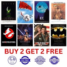 Listing image for CLASSIC 80S FILM POSTERS MOVIE PRINTS NOSTALGIC FILM POSTERS A3 A4 A5 HOME DÉCOR