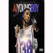 Listing image for 58493 NBA AI Youngboy Music Cover Money Wall Decor Print Poster