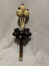 Listing image for Seed Pod Shell Shaker - 33cm - handmade Percussion Musical Instrument