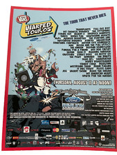 Listing image for 4 Vans Warped Tour [Concert Poster] 4.25" x 5.75" Double Side Montage Mountain